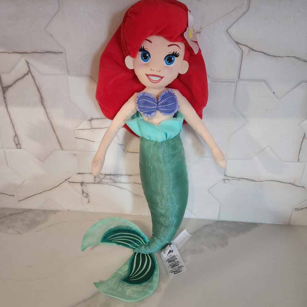 Disney Store Ariel Plush Doll The Little Mermaid Stuffed Toy